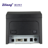 Printer Resi Termal Zjiang 80mm Sistem POS Pemotong Otomatis Restoran Dapur Kafe Usb Bluetooth Wifi Jaringan Lan