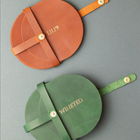 Sous-verres en cuir pour décoration intérieure durable Sous-verres de boisson de style européen et napperon avec organisateur pour hôtels et restaurants
