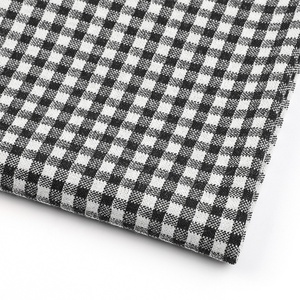Tela de punto jacquard elástica teñida con hilo a cuadros, tela lisa con efecto slub, ecológica, de peso medio, para trajes de niños y niñas, tartán. - Product Image 1