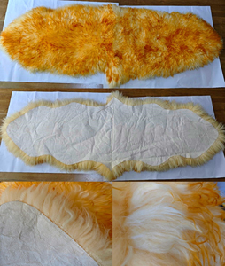 Piel de Oveja Premium, Patrón Crudo, Piel Sintética Suave para Prendas, con Punta Dorada, 7-9 pies cuadrados, Cojín de Asiento de Piel de Oveja Esponjosa - Product Image 1