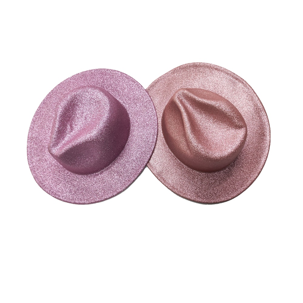 Высококачественные модные крутые шапки из коровьего материала для маленьких девочек, регулируемые шапки из материала с блестками