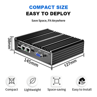 Mini PC industriel sans ventilateur Yankong à prix abordable, Windows 10 Server, Linux embarqué, 2 ports LAN, processeur X86 Celeron N2840 N2930 J1900