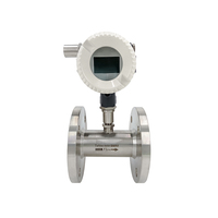 Medidor de Flujo de Turbina Líquida, Medidor de Flujo de Turbina de Acero Inoxidable para Gasolina, Diésel, Metanol, Etanol y Agua del Grifo