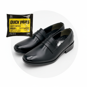 Mocassini da uomo Casual e formale scarpe nere e zoccoli piatti decorativi con tessuto di pulizia - Product Image 1