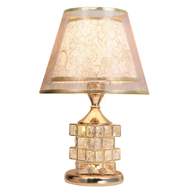 Romantico matrimonio decor lampada da tavolo lampada da tavolo con spina lampada da tavolo in cristallo europeo lampada di cristallo