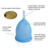 Copa Menstrual de Silicona de Grado Médico 100%, Reutilizable, Suave y Ecológica, Juego para el Cuidado Menstrual, Gran Oferta