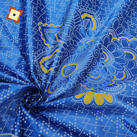 Tissu africain imprimé wax pour matelas, tissu en fibres chimiques pour quilting, tissu tricoté chaîne imprimé sablé avec poudre d'or