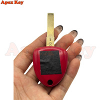 Coque de clé de voiture Ferrari 458 de haute qualité à 3 boutons pour 458/488/599/612 FF, télécommande de voiture, clé rouge en ABS, FCC ID012432