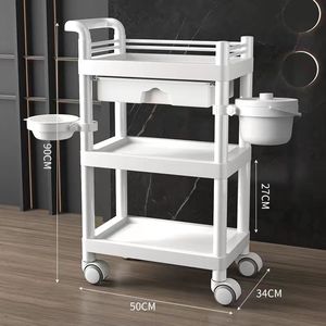 Beauty <b>Cart</b> Beauty Salon Special Mobile Hand Push Storage Rack Plastic Surgery and Nursing Equipment Medical <b>Tool</b> <b>Cart</b> - Product Image 2