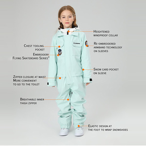 Children Ski <strong>Suit</strong> Skiing Jumpsuit Boys Girls Winter Outdoor Warm Windproof Waterproof Snowboard <strong>Suit</strong> Kids Ski Overalls <strong>Snow</strong> <strong>Suit</strong> - Product Image 5