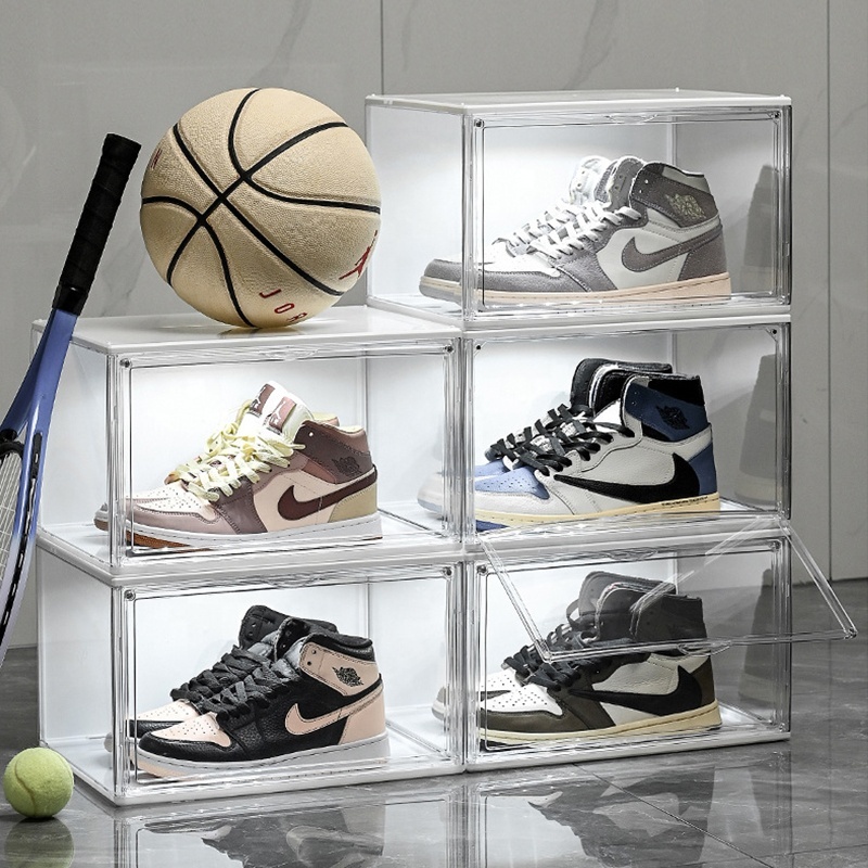 LED Floating Sneaker Display Case - Levitating Shoe Storage Box With Light, Stackable 4 thumbnail image