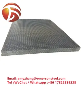 Laminado a quente A36 Q235B Carbon Checker Steel Coil Flat Astm A572 Grau 50 Checkered Steel Sheet Coil plate preço