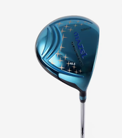 Driver de golf pour droitier avec manche en acier inoxydable forgé et usiné CNC et poignée en caoutchouc