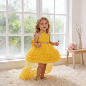 MQATZ Nuovo <span class=keywords><strong>Abito</strong></span> <span class=keywords><strong>Nero</strong></span> <span class=keywords><strong>da</strong></span> Festa per Bambina Stile Cool alla Moda con Strascico <span class=keywords><strong>da</strong></span> <span class=keywords><strong>Principessa</strong></span> per Bambine Piccole - Product Image 2