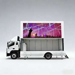 Camion publicitaire léger à écran triple pleine surface à réponse rapide pour diffusion d'annonces d'urgence - Product Image 3