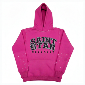Streetwear personnalisé Vintage strass pull à capuche soleil fané hommes broderie Patch en détresse Boxy 100% coton été - Product Image 1
