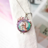 Colliers d'amitié vintage personnalisés pour femmes, pendentif arbre de vie pour sœurs sur chaîne en acier inoxydable pour anniversaires