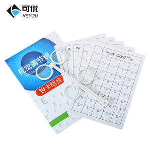 Juego de tarjetas de entrenamiento visual Keyou para corrección de miopía, hipermetropía, ambliopía y astigmatismo, lentes acrílicas de doble propósito - Product Image 1