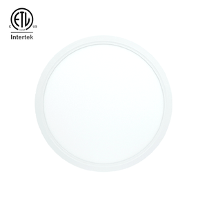 Plafonnier LED rond plat à encastrer de 9, 12 ou 16 pouces, 5 températures de couleur sélectionnables, éclairage par le bord, pour cuisine, placard, chambre - Product Image 1