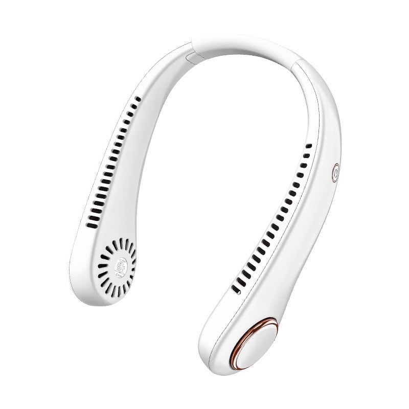 Портативный Usb-вентилятор для шеи, перезаряжаемый спортивный мини-вентилятор охлаждения в белой коробке, зеленое количество