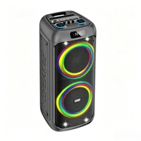 Speaker Bass Portabel Nirkabel Speaker Pesta Panel Kontrol Atas Layar Digital Pegangan Jinjing Terintegrasi Desain Vertikal Grosir