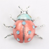 Broches Épingles en Métal Abeille et Scarabée avec Cristaux et Perles, Bijoux Insectes Mignons, Accessoires Rétro pour Femmes et Hommes, pour Ornement