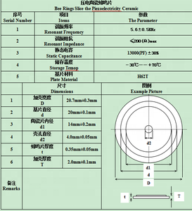 Elemento <span class=keywords><strong>piezo</strong></span> buzzer ft20 20mm - Product Image 5