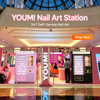 Máquina Expendedora de Impresoras de Uñas con IA de Autoservicio, Fácil Instalación y Mantenimiento, Acepta Billetes, Tarjetas, Códigos QR y Más Métodos de Pago