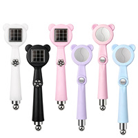 Nouveau Aimant à Ongles Professionnel Solide en Plastique 7-en-1 en Forme d'Ours, Multi-Motifs (Carré, Fleur, Forme S), Aimant Puissant pour Effet Œil de Chat