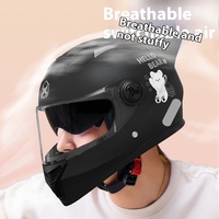 Nouveau casque de moto intégral rose pour femme en ABS, certifié CCC, design épuré, pour la ville et la route
