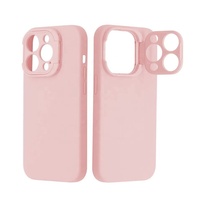 Nouvelle coque en silicone liquide de luxe, écologique, avec support magnétique, béquille et protection d'appareil photo pour iPhone 14, 15 Pro Max Plus