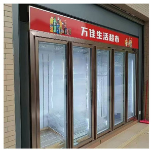 5 cửa kính cường lực bia thương mại năng động & làm mát không khí trưng bày thẳng đứng Máy làm mát đồ uống lớn với kệ có thể điều chỉnh - Product Image 3