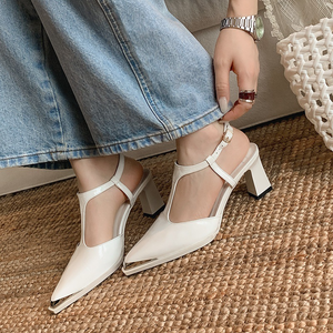 Scarpe Mary Jane in Pelle di Vacchetta con Cinturino e Fibbia, Colore <span class=keywords><strong>Nude</strong></span> Versatile, Senza Caduta dal Tallone, Ideali per Lavoro all'Aperto, Selezione Versatile - Product Image 5