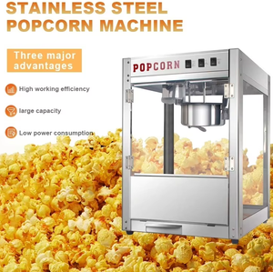 Máquina para Hacer Palomitas de Maíz de Alta Capacidad al por Mayor, 8-32 oz, Industrial, Comercial, con Calentamiento Eléctrico, Equipo para Snacks - Product Image 1