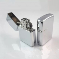 Briquet Zippo personnalisé en gros avec logo, rechargeable, pas cher, en métal, à silex et huile/kérosène