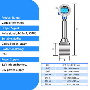 <span class=keywords><strong>Medidor</strong></span> de Flujo Vortex Welta, <span class=keywords><strong>Medidor</strong></span> de Flujo Resistente a Altas Temperaturas Capaz de Medir Vapor, <span class=keywords><strong>Gas</strong></span> <span class=keywords><strong>Natural</strong></span> y Nitrógeno - Product Image 2