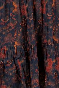 Robe mini élégante en coton tissé à la main, coupe évasée, à motifs floraux, très demandée, pour femmes, en tissu de coton doux, disponible à la vente - Product Image 4