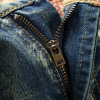 Jean Denim slim Vintage pour hommes, pantalon bon marché, Vintage, couleur délavée, à trous droits