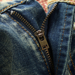 Jean Denim slim Vintage pour hommes, pantalon bon marché, Vintage, couleur délavée, à trous droits - Product Image 5