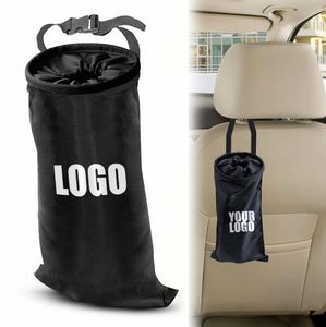 Promotional Gift <b>Collapsible</b> Car Garbage Bags Wholesale Custom logo Adjustable Car Trash Bin Garbage <b>Storage</b> Bag with logo - Product Image 1