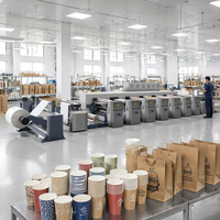 Machine d'impression flexographique à séchage par recyclage d'air secondaire à économie d'énergie pour gobelets en papier