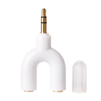 USENGKA Adaptateur de séparateur audio 2 en 1, séparateur d'écouteurs 3,5 mm, concentrateur, convertisseur, connecteur, partage de musique
