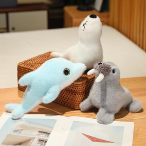 Juguetes de Peluche de Animales Marinos en una Variedad de Colores y Estilos, Ideales como Regalos Navideños o Decoración del Hogar - Product Image 5