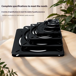 Table tournante pivotante pour <span class=keywords><strong>meuble</strong></span> de 2 à 6 pouces, <span class=keywords><strong>meuble</strong></span> <span class=keywords><strong>TV</strong></span>, <span class=keywords><strong>plateau</strong></span> <span class=keywords><strong>tournant</strong></span> en fer noir perlé, base d'étagère rotative polyvalente - Product Image 2