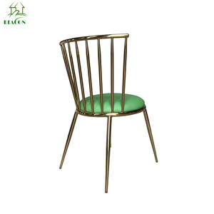 Directo de fábrica Cantori Aurora oro marco de acero inoxidable de la PU silla tapizada - Product Image 2