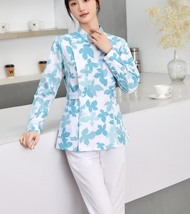 Stock prêt à être expédié, uniformes de personnel de nettoyage ménager, infirmière d'hôpital, personnel de soins post-partum, uniformes à manches courtes, imprimés, blouses - Product Image 2