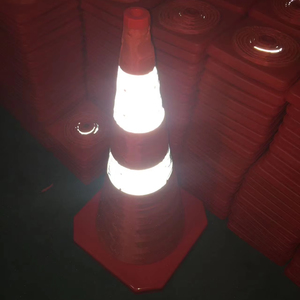 Cônes de signalisation réfléchissants pliables avec lumière LED, prix avantageux, imperméables - Product Image 2