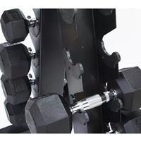 Support de rangement hexagonal pour haltères de type A, durable, pour 3-4-5-6-8-10 paires, pour haltères triangulaires de gym, pour la maison ou usage commercial
