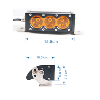 Promotion : Barre lumineuse LED tout-terrain 12V 24V 6 pouces 155mm 30W à faisceau spot unique blanc/ambre pour VTT, UTV, moto