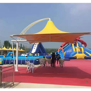 Sombrilla de Jardín de Doble Apertura Personalizada de Fábrica, Gazebo con Estructura de Acero y Pabellón de Paisaje - Product Image 3